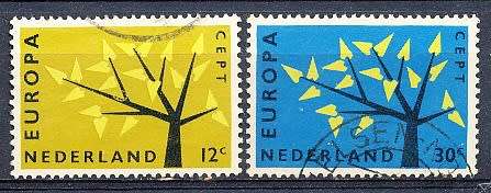 NETHERLANDS  1962  -  EUROPA Stamps  FULL   SET   - FINE USED