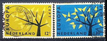 NETHERLANDS  1962  -  EUROPA Stamps  FULL   SET   - FINE USED