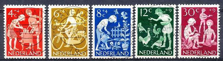 NETHERLANDS  1962  -  Child Care  FULL   SET   - FINE  USED