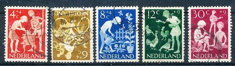 NETHERLANDS  1962  -  Child Care  FULL   SET   - FINE  USED