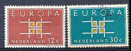 NETHERLANDS  1963  -  EUROPA Stamps  FULL   SET   - FINE USED