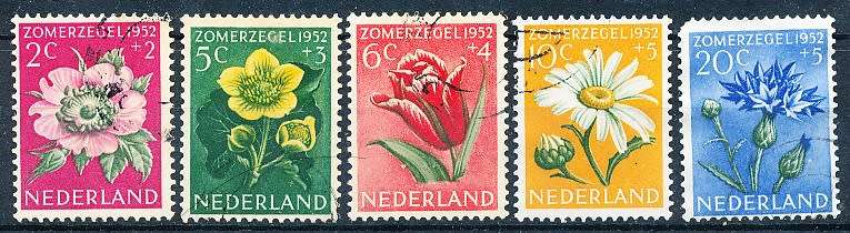 NETHERLANDS  1952  -    Charity Stamps  FULL  SET   -  FINE  USED