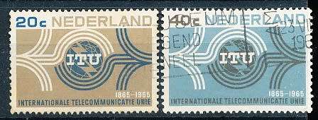 NETHERLANDS  1965  -   Anniversary of the UIT  FULL   SET   - FINE  USED