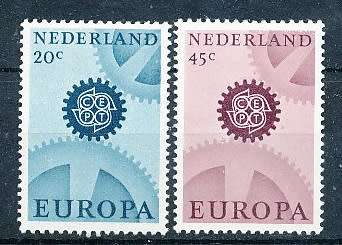 NETHERLANDS  1967  -   EUROPA Stamps  FULL   SET   -   MINT
