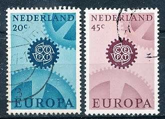 NETHERLANDS  1967  -   EUROPA Stamps  FULL   SET   - FINE  USED