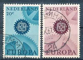 NETHERLANDS  1967  -   EUROPA Stamps  FULL   SET   - FINE  USED