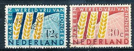 NETHERLANDS  1963  -  FAO - Freedom for Hunger   FULL   SET   -  FINE USED