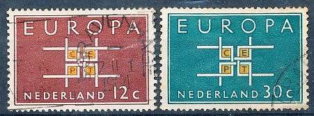 NETHERLANDS  1963  -  EUROPA Stamps  FULL   SET   - FINE USED