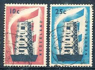 NETHERLANDS  1956  -  EUROPA Stamps   FULL  SET   - FINE USED