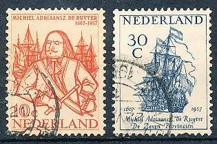 NETHERLANDS  1957  -   Birth of Reuter  FULL  SET   - FINE USED