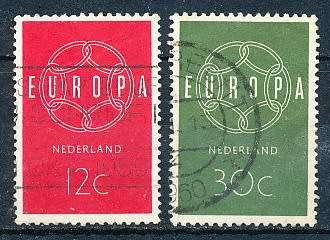 NETHERLANDS  1959  -  EUROPA Stamps  FULL  SET   - FINE USED