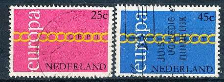 NETHERLANDS  1971  -   EUROPA Stamps  FULL   SET   - FINE  USED