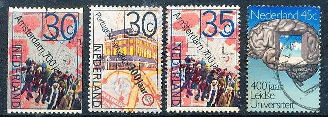 NETHERLANDS  1975  -  Anniversaries   FULL   SET   - FINE  USED