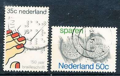 NETHERLANDS  1975  -   The Braille and Saving Up  FULL   SET   - FINE  USED