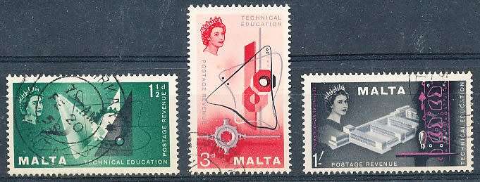 MALTA 1958  -   Technical Education  FULL  SET   -   FINE USED