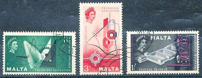 MALTA 1958  -   Technical Education  FULL  SET   -   FINE USED