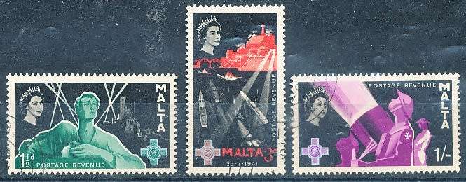 MALTA 1958  -    George Cross  FULL  SET   -   FINE USED