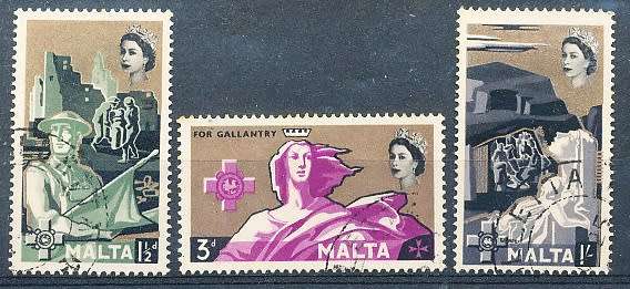 MALTA 1959  -    George Cross  FULL  SET   -   FINE USED