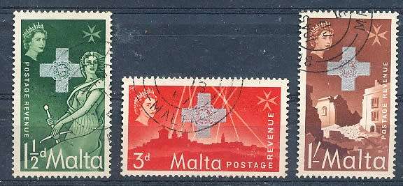 MALTA 1957  -   George Cross  FULL  SET   -   FINE USED