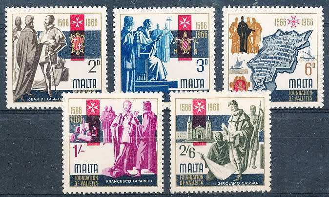 MALTA 1966  -     Anniversary of Valletta  FULL  SET   -  FINE  MINT