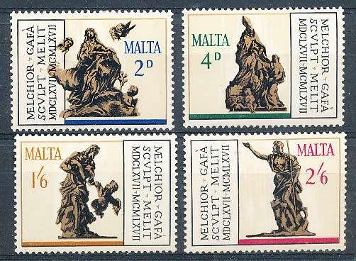 MALTA 1967  -    Death of Gafa   FULL  SET   -   MINT