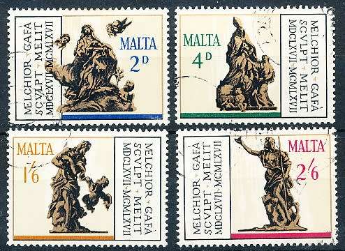 MALTA 1967  -    Death of Gafa   FULL  SET   -   FINE USED