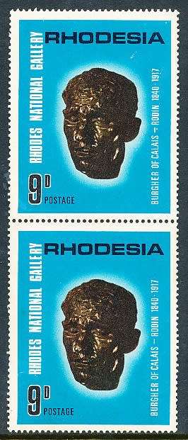 RHODESIA   1967    -   9d with LISTED VARIETY - MINT