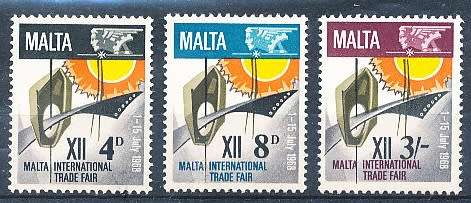 MALTA 1968  -   International Trade Fair  FULL  SET   -   MINT