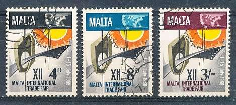 MALTA 1968  -   International Trade Fair  FULL  SET   -   FINE USED