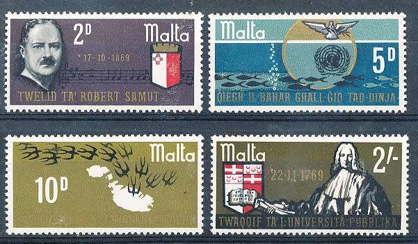 MALTA 1969  -     Anniversaries and Events  -    FULL  SET   -   MINT