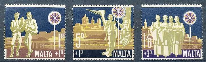 MALTA 1969  -    Christmas stamps  -    FULL  SET   -  FINE   MINT