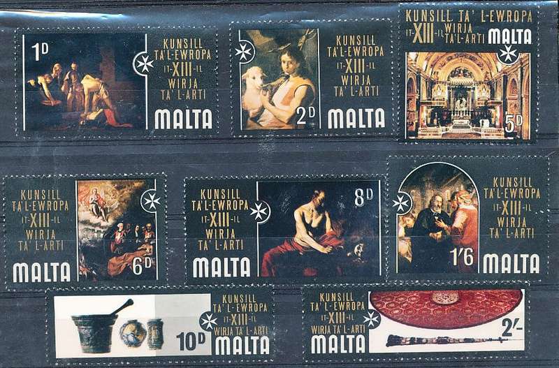 MALTA 1970  -     Art Exhibition -    FULL  SET   -  FINE  MINT