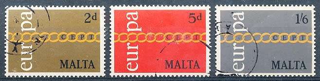 MALTA 1971  -     EUROPA Stamps  -    FULL  SET   -   FINE USED