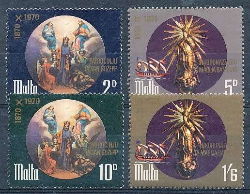 MALTA 1971  -     Our Lady of Victory  -    FULL  SET   -  FINE MINT