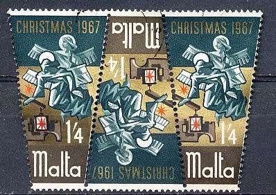 MALTA 1967  -    Christmas Stamps  FULL  SET   -  FINE  USED