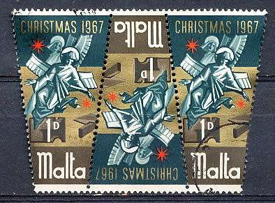 MALTA 1967  -    Christmas Stamps  FULL  SET   -  FINE  USED
