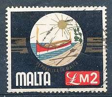 MALTA 1976  -    Local Motifs   2 POUND    -  FINE  USED