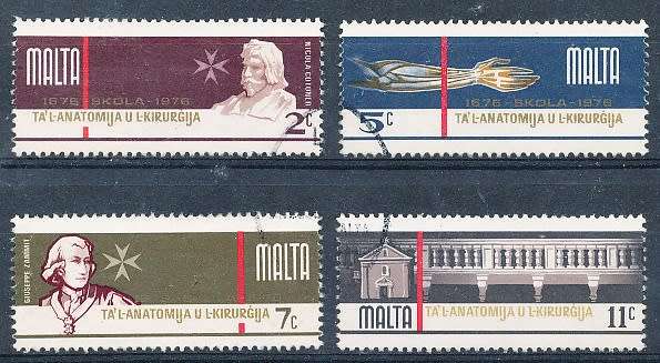MALTA 1976  -     Anatomy and Surgery  -    FULL   SET   -   FINE USED