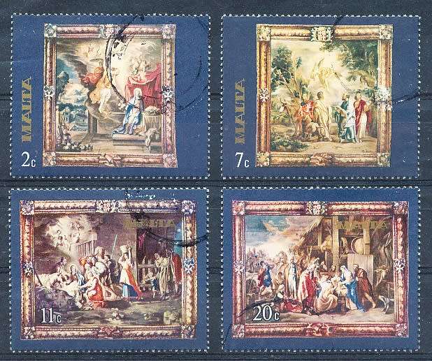 MALTA 1977  -    Peter Paul Rubens FULL SET    -  FINE  USED