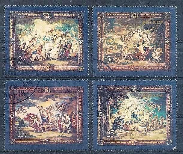 MALTA 1979  -   Tapestry   FULL SET    -  FINE  USED