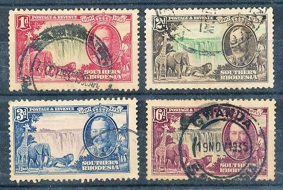 SOUTH RHODESIA -  KGV  JUBILEE   FULL SET    - FINE USED