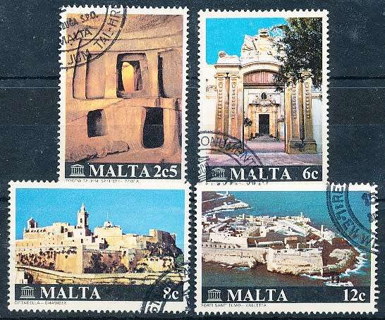 MALTA 1980  -  Contruction preservation  -  FULL SET    -  FINE  USED