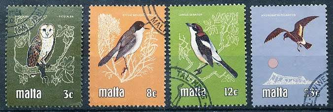 MALTA 1981  -    Birds  -  FULL SET    -  FINE USED