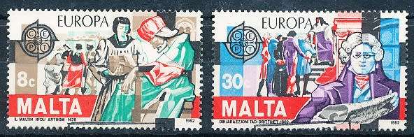 MALTA 1982  -   EUROPA Stamps  -   FULL  SET    -  FINE USED