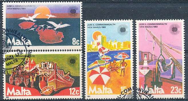 MALTA 1983  -   Commonwealth Day  -   FULL  SET    -  FINE USED