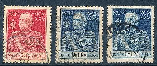 ITALY  1925   -  Reign of Victor Emmanuel III  FULL SET     - FINE  USED