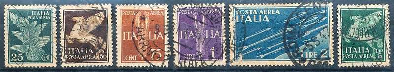 ITALY  1930/2   -   Airmail PART  SET     -  FINE USED
