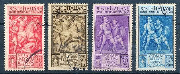 ITALY  1941   -    Birth of Titus Livius  FULL   SET     -  FINE USED