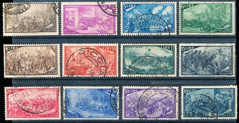 ITALY  1948   - Ann of  1848 Uprisings  FULL   SET     -  FINE USED