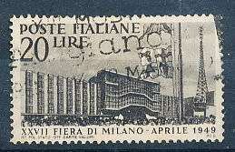 ITALY  1949   -  Milan Trade Fair  SINGLE ISSUE      -  FINE USED